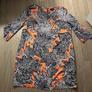 XL The Limited Pink and Blue Patterned Dress